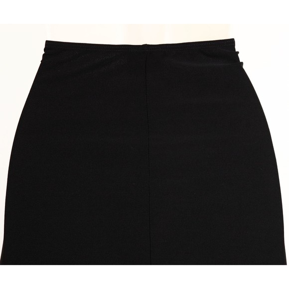 Pretty Good Brand Womens Sequined Skirt M Medium Black Stretch Bling Knee Length - Picture 5 of 7